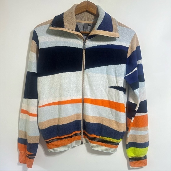 SWEATY BETTY Terrain Full Zip Jacquard knit Sweater cardigan jacket - Picture 7 of 12